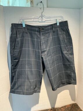 Under Armour Black Windowpane Performance Shorts